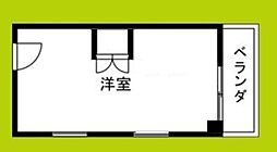 深江橋レジデンスSHARE ワンルームの間取図画像