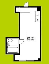 サクセスコート都島 ワンルームの間取図画像