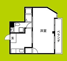 Oosumiレジデンシャル 1Kの間取図画像