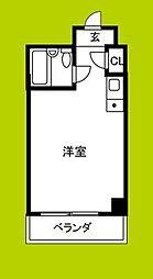 メゾン第5新大阪 ワンルームの間取図画像