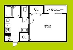 ハイムイルマーレ 1Kの間取図画像