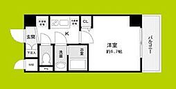 グランエクラ花園町 1Kの間取図画像