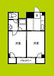 マンションMT.星 2Kの間取図画像