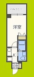 エステムコート梅田天神橋3アヴァンテ 1Kの間取図画像