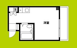 ロイヤルイースト ワンルームの間取図画像