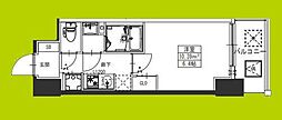 S-RESIDENCE堺湊駅前azure 1Kの間取図画像