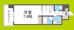 KHKコート西野田 1Kの間取図画像