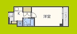 エルデ大手前 1Kの間取図画像
