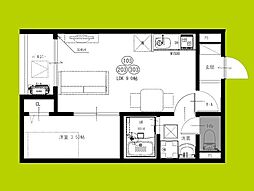 高石市西取石3丁目アパート 1LDKの間取図画像