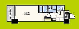 SWISS難波西 1Kの間取図画像