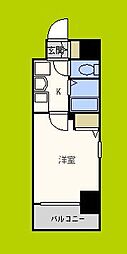 エステムコート難波センチュリオ 1Kの間取図画像