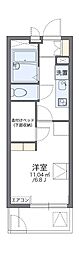 レオパレス東淡路WEST 1Kの間取図画像