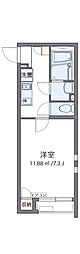 クレイノエラン 1Kの間取図画像