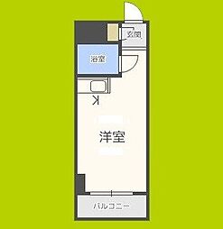 グローバル野田 ワンルームの間取図画像