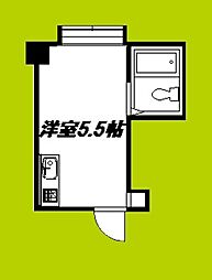 ジオナ本田 ワンルームの間取図画像