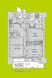 プレリス尼崎レーネヴィア 2LDKの間取図画像