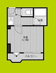 テルコート 1Kの間取図画像