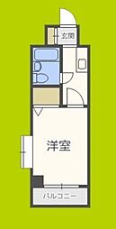 ノルデンハイム北 1Kの間取図画像
