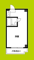 ラシーヌ三明町 ワンルームの間取図画像