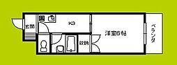 東洋プラザ泉尾 1Kの間取図画像