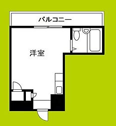 ウェルネス上本町 ワンルームの間取図画像