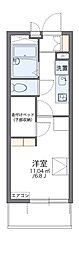 レオパレスウィステリア1 1Kの間取図画像