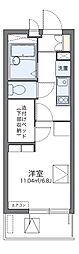 レオパレスドゥ・ボヌール 1Kの間取図画像