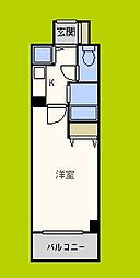 プレサンス中之島公園南 1Kの間取図画像