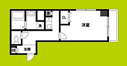 みおつくし東なんば 1Kの間取図画像