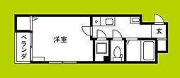 メゾンドマルコ 1Kの間取図画像