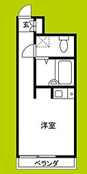 ライオンズマンション中之島公園北 ワンルームの間取図画像