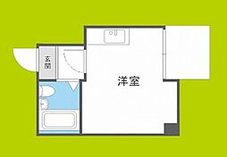 クローバーメゾン戎 ワンルームの間取図画像