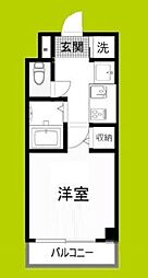 プレサンス東本町Vol.2 1Kの間取図画像