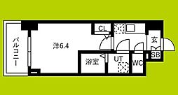 大阪市生野区巽西4丁目マンション 1Kの間取図画像