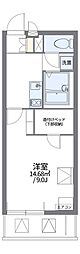 レオパレス真7 1Kの間取図画像