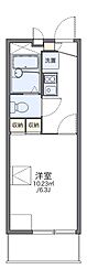 レオパレスヴァーグ浪芳庵 1Kの間取図画像