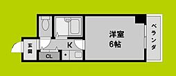ヒルズハイツ嶺 1Kの間取図画像