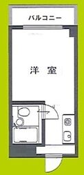 グリーンハイツ新森 ワンルームの間取図画像