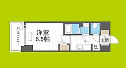 プレサンスドームシティコレーレ 1Kの間取図画像