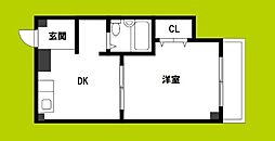 R-stay8551 1DKの間取図画像
