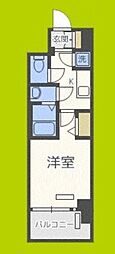 ファーストフィオーレ難波南パークサイド 1Kの間取図画像