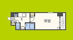 Maisondeレジデア西本町 1Kの間取図画像