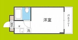 ラパンジール九条 ワンルームの間取図画像