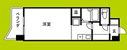 コボリマンション新大阪 ワンルームの間取図画像