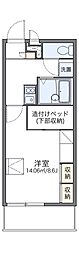 レオパレスリバーサイドイン千星 1Kの間取図画像