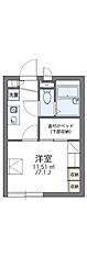 レオパレスセレンコート高井田 1Kの間取図画像
