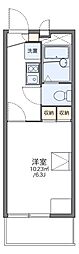 レオパレス三都 1Kの間取図画像