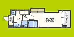 Luxe難波西2 1Kの間取図画像