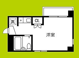 エスプライム新大阪2 ワンルームの間取図画像