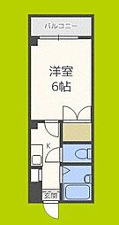 ガナス 1Kの間取図画像